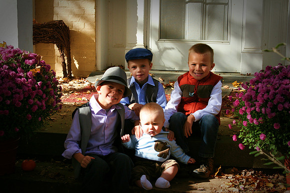 boys sit on porch!!!   edit